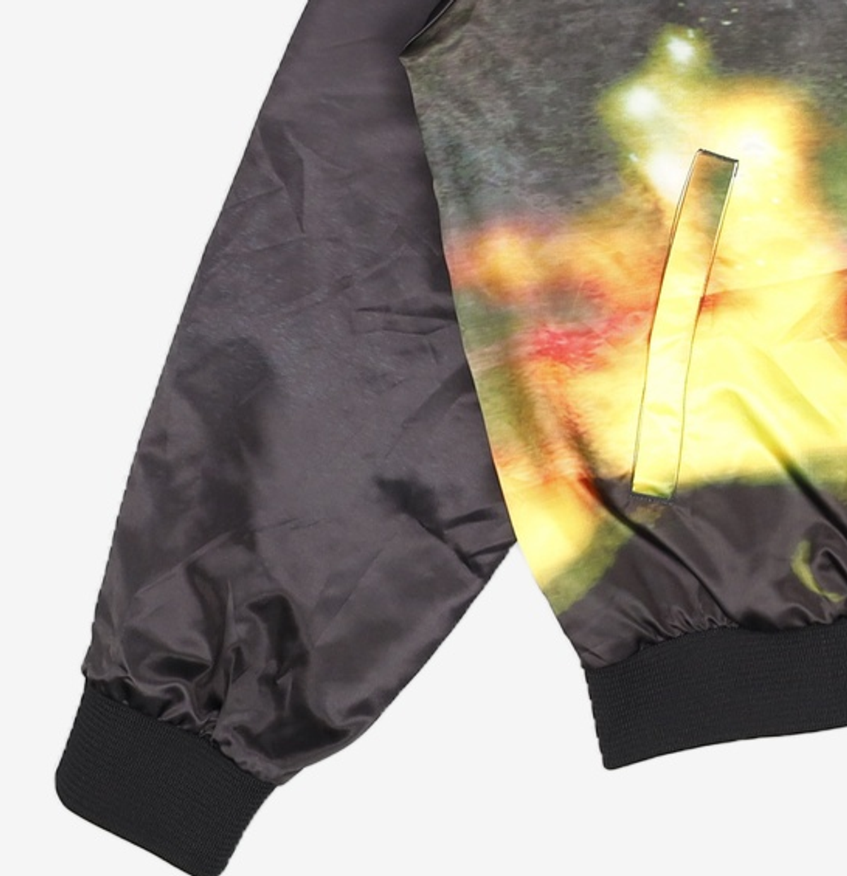 디스이즈네버댓(THISISNEVERTHAT) Flame Satin Jacket Black XL
