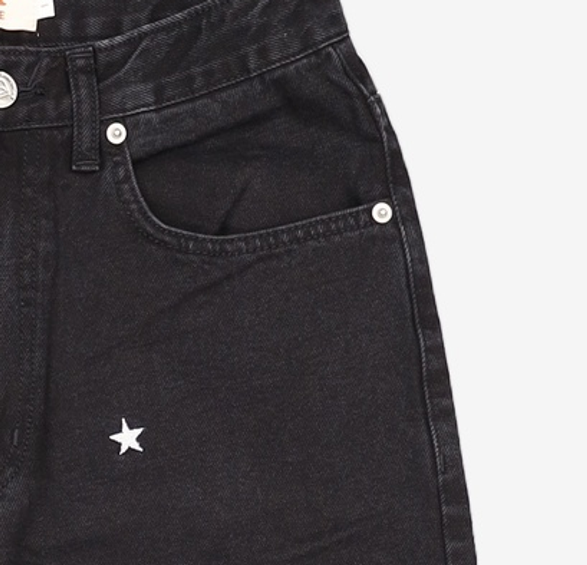 데이지신드롬(DAISY SYNDROME) STRAIGHT STAR DENIM PANTS / Black 1