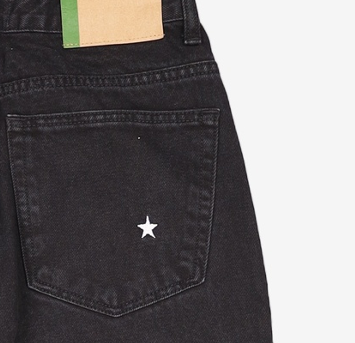 데이지신드롬(DAISY SYNDROME) STRAIGHT STAR DENIM PANTS / Black 1