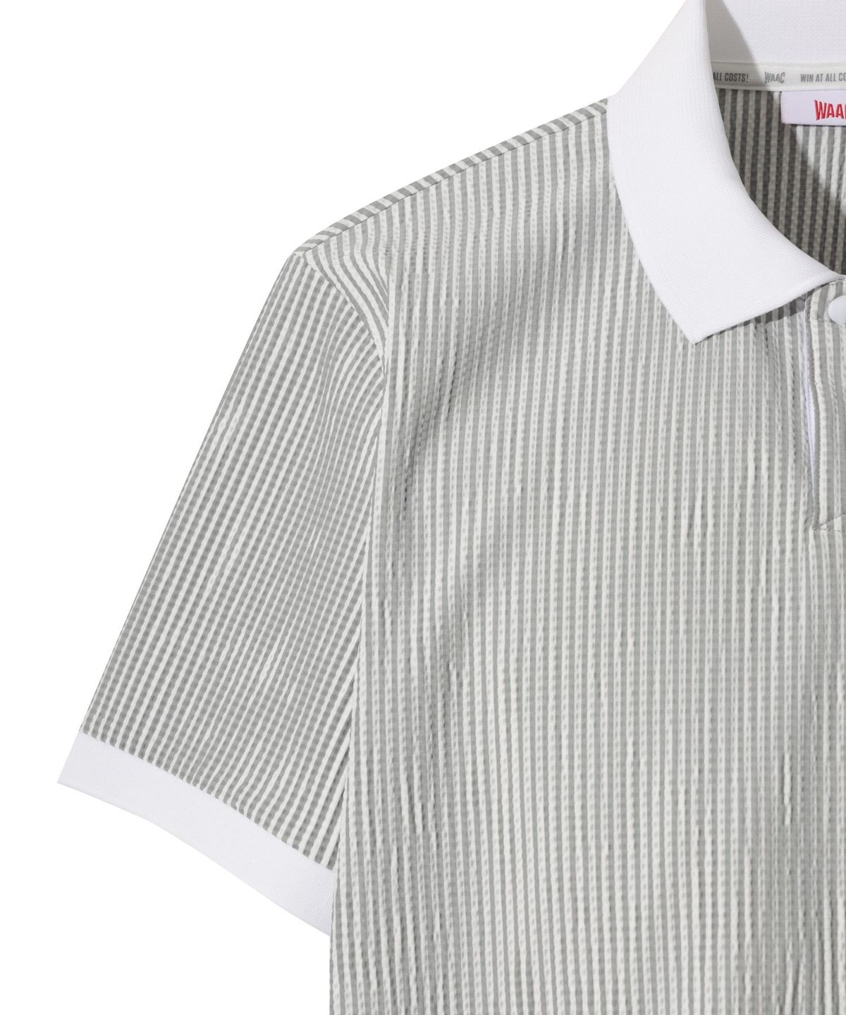 왁(WAAC) WAACKY Seersucker Polo WMTCM26304GYL