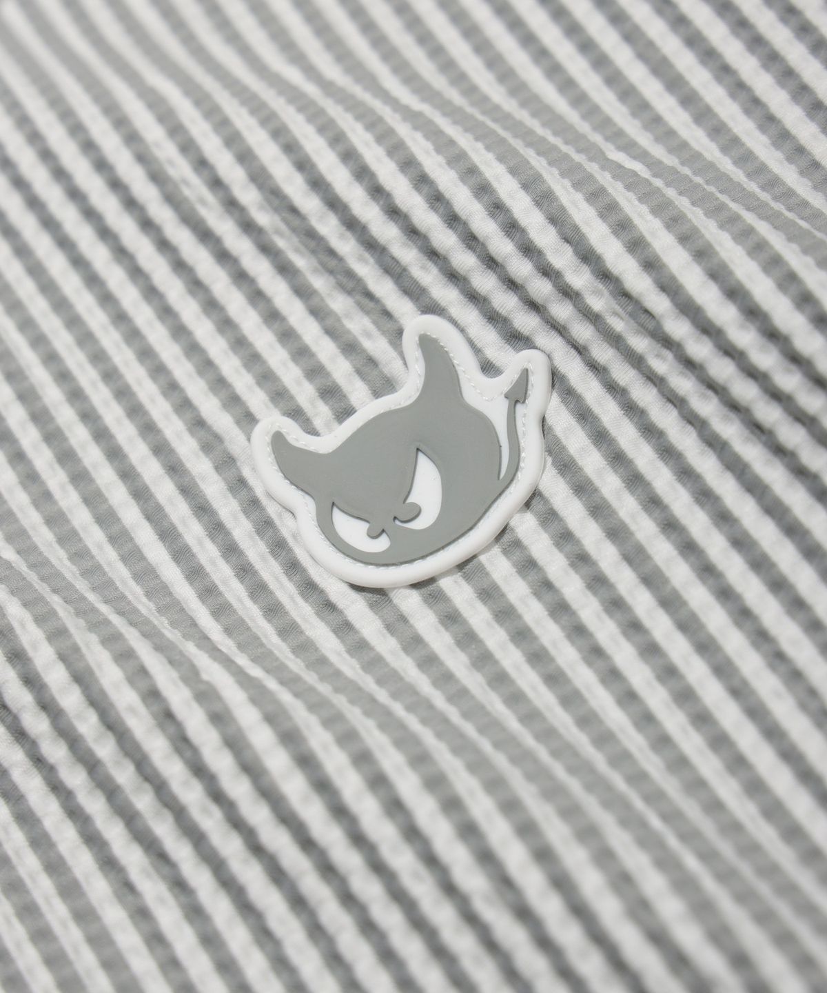왁(WAAC) WAACKY Seersucker Polo WMTCM26304GYL