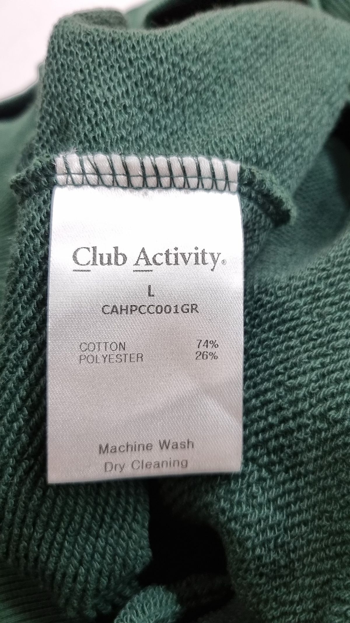 클럽액티비티(CLUBACTIVITY) Set-Up Hoodie Green L