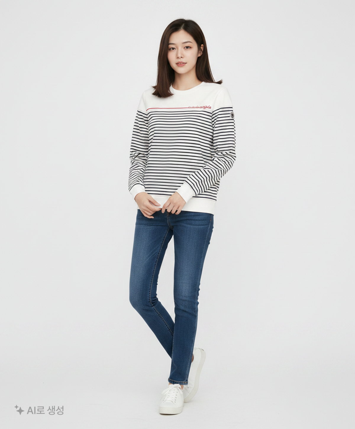 와이드앵글(WIDEANGLE) 맨투맨/스웨트셔츠 90