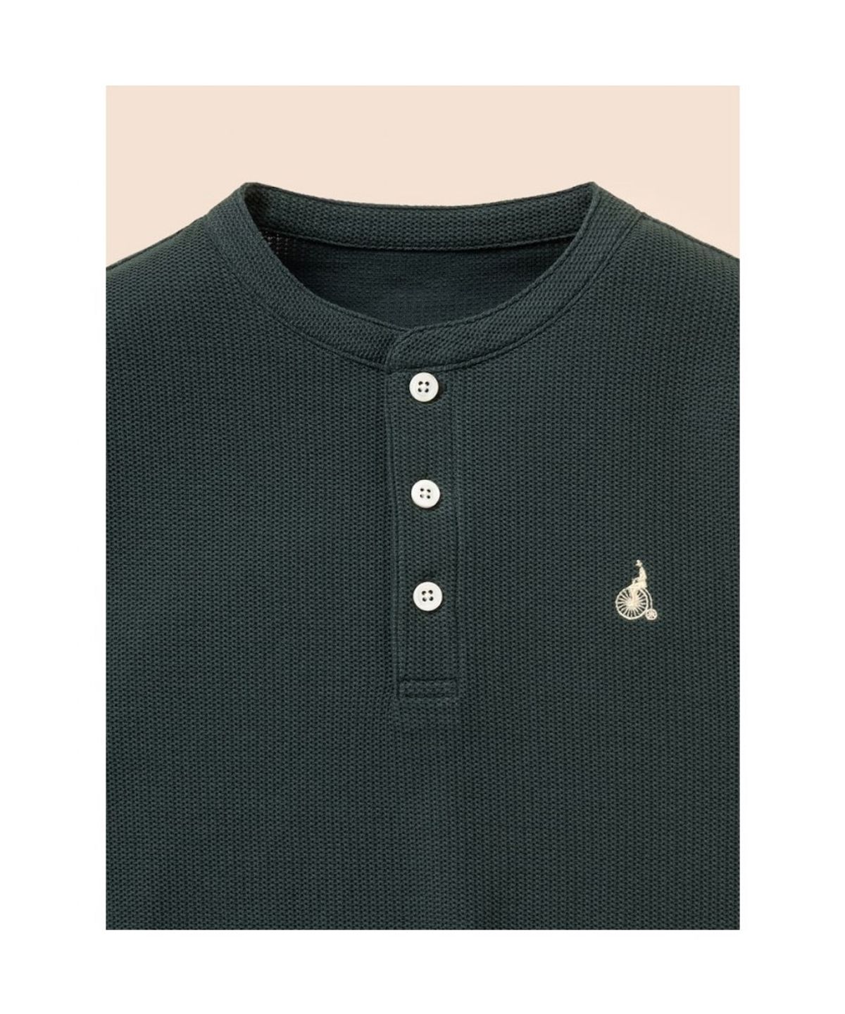 빈폴 키즈(BEANPOLE KIDS) 헨리넥 반팔 티셔츠  그린 (BI6742U09M)