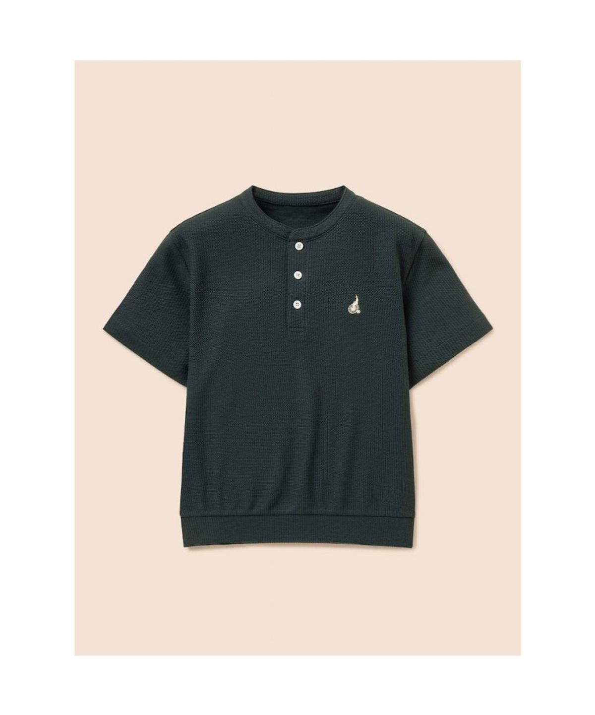 빈폴 키즈(BEANPOLE KIDS) 헨리넥 반팔 티셔츠  그린 (BI6742U09M)