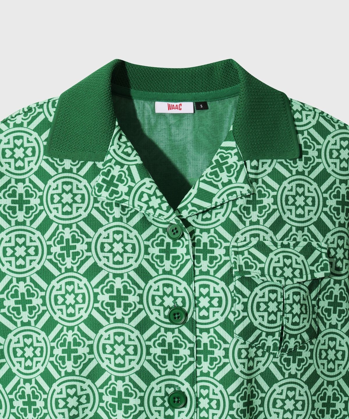 왁(WAAC) [WAAC X EG1] Women Air Dot Shirts WWTCA26540GRX