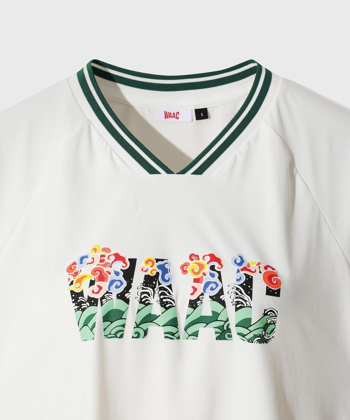 왁(WAAC) [WAAC X EG1] Women V-neck Top WWTCA26541WHX