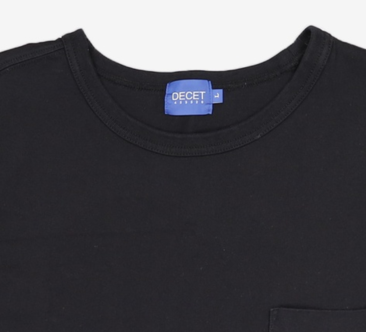 데케트(DECET) Pigment Pocket T-Shirt DCTS001Black L