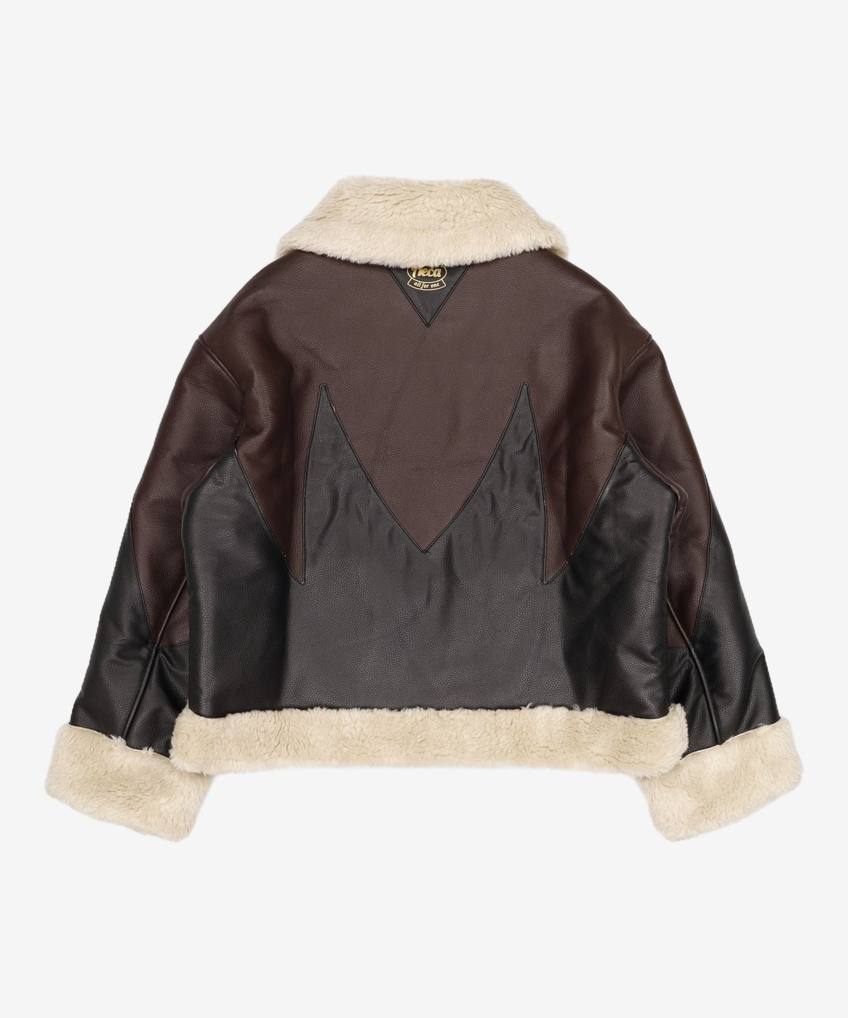에이카화이트(AECA) FIRE FAUX MOUTON JACKET-BEIGE L