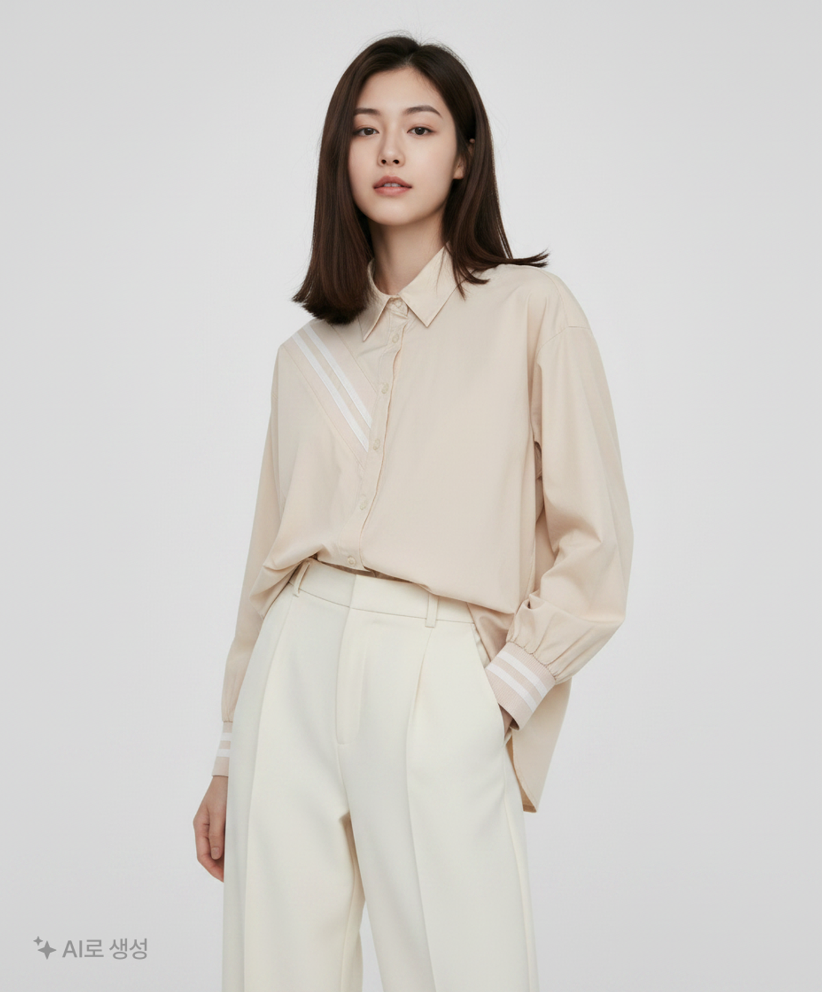 로비크(LOVIQ) Gallery Blouse(PALE BEIGE) FREE