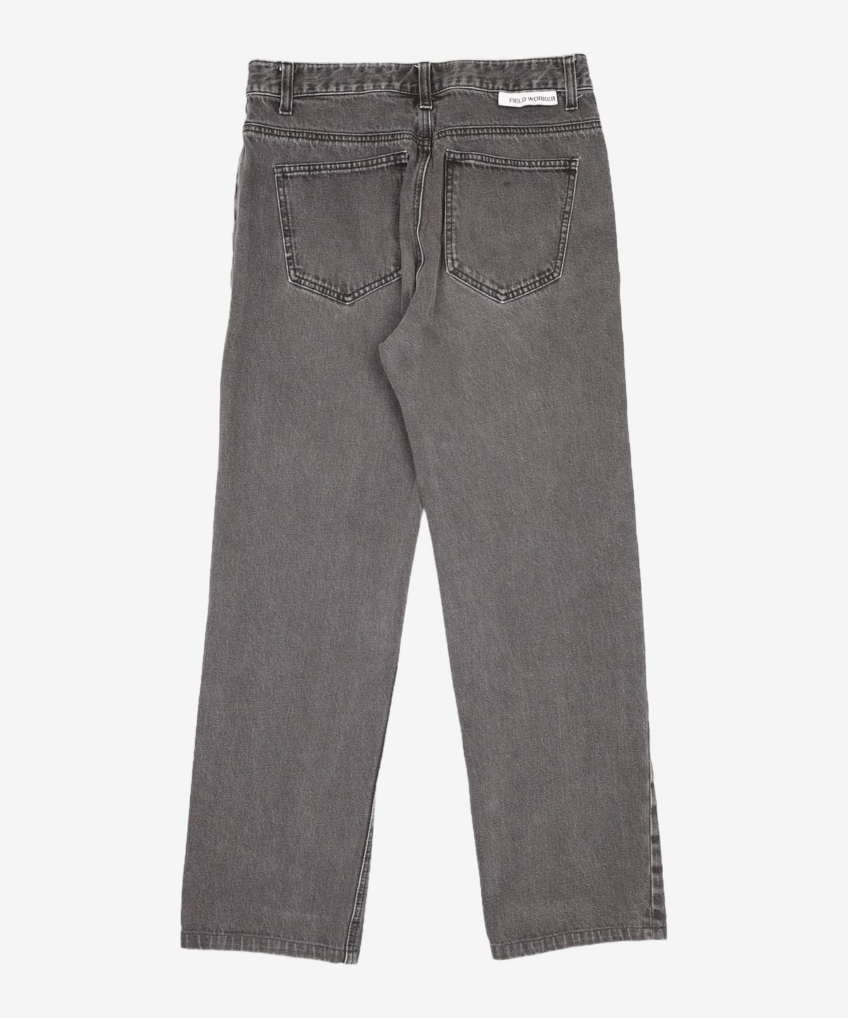 필드워커(FIELDWORKER) 스톤워싱그레이시데님 STONE-WASHED GREYISH WIDE FIT DENIM PANTS 0MM