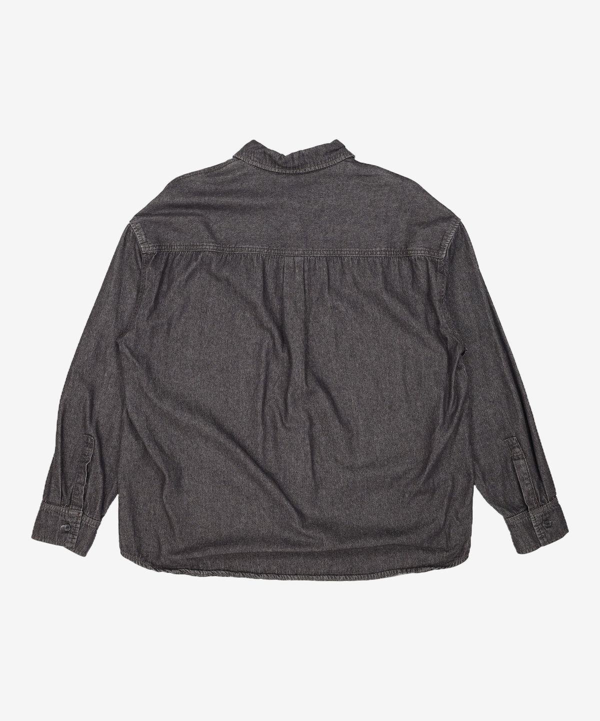 드로우핏(DRAW FIT) 오버사이즈 인디고 워싱 데님 셔츠 [BLACK] M