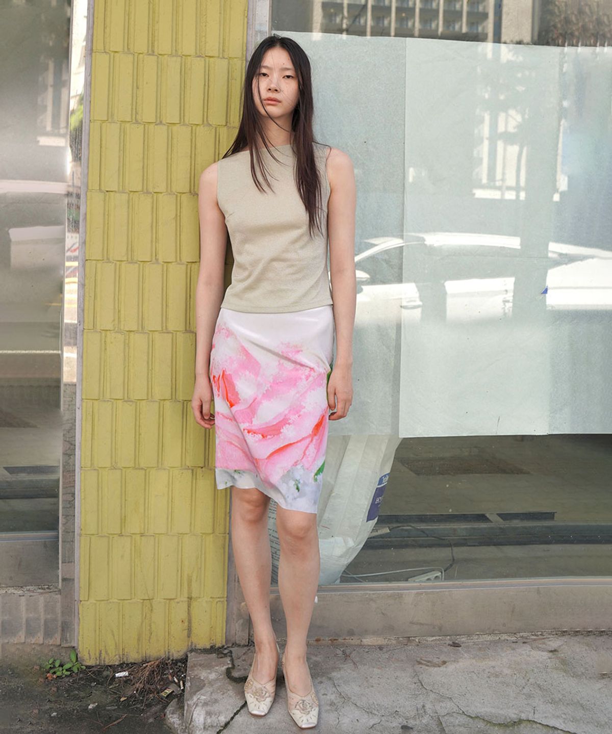 누아누(NUUANU) Lumine Top_Pale Sage