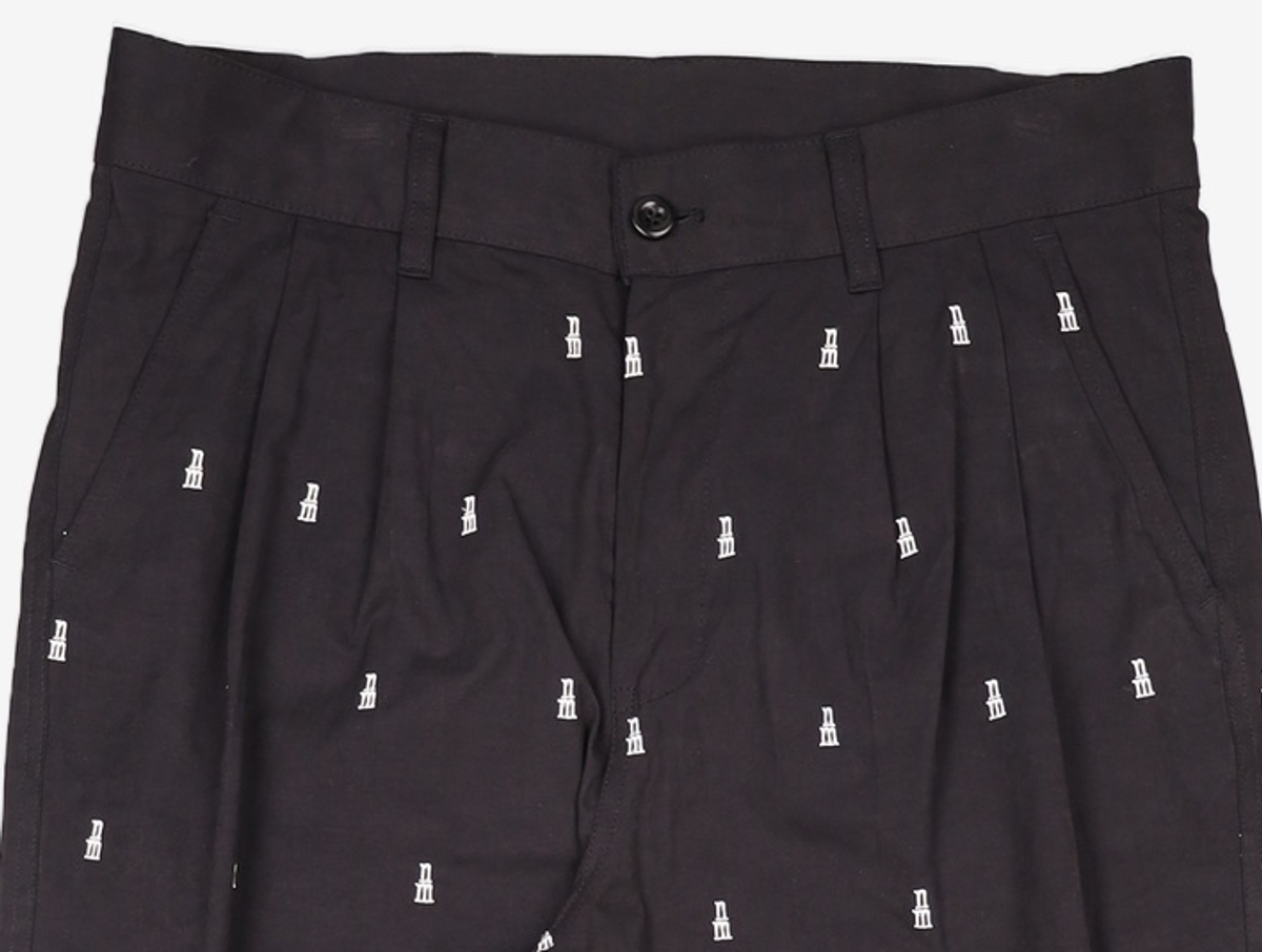 노매뉴얼(NOMANUAL) NM VERTICAL PATTERN PANTS  - BEIGE L