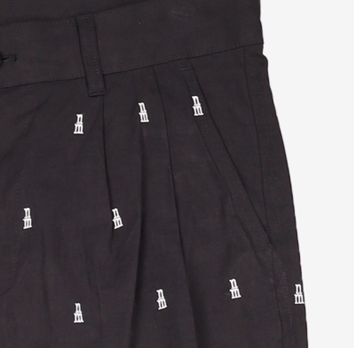 노매뉴얼(NOMANUAL) NM VERTICAL PATTERN PANTS  - BEIGE L