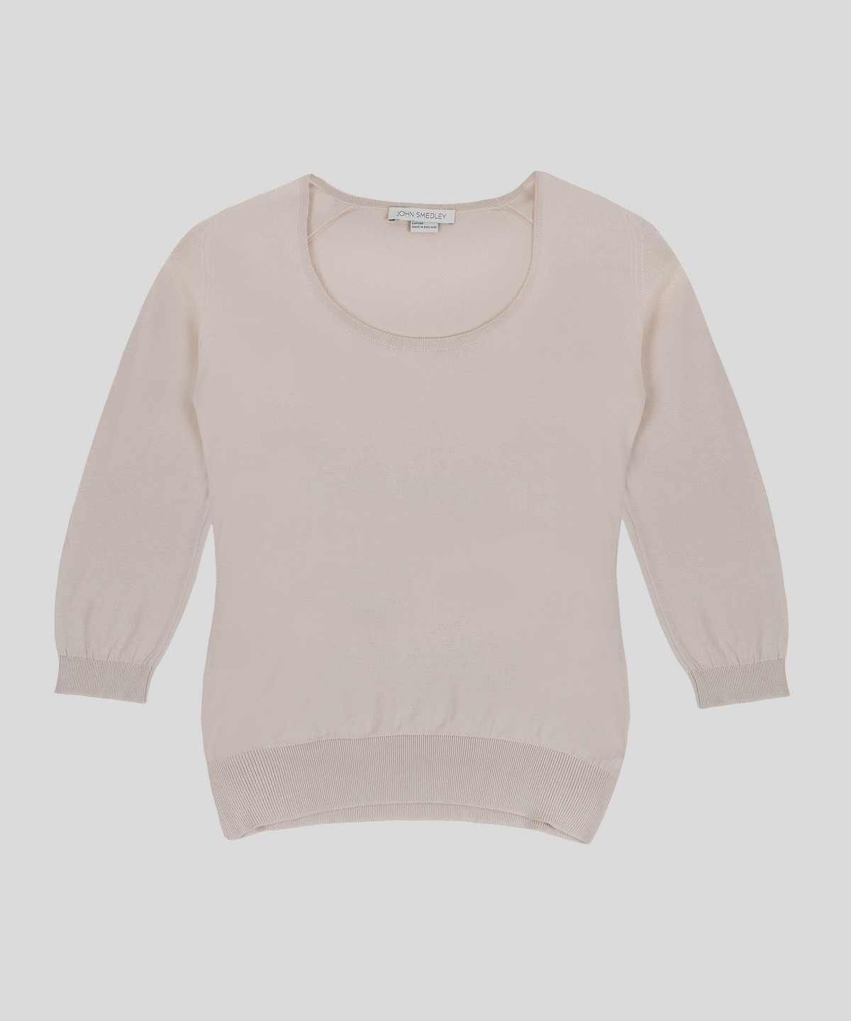 존 스메들리(JOHN SMEDLEY) ISLAND Classic Round-Neck 3/4 Sleeveless Sea Island Cotton Knit Heritage 6 Colors