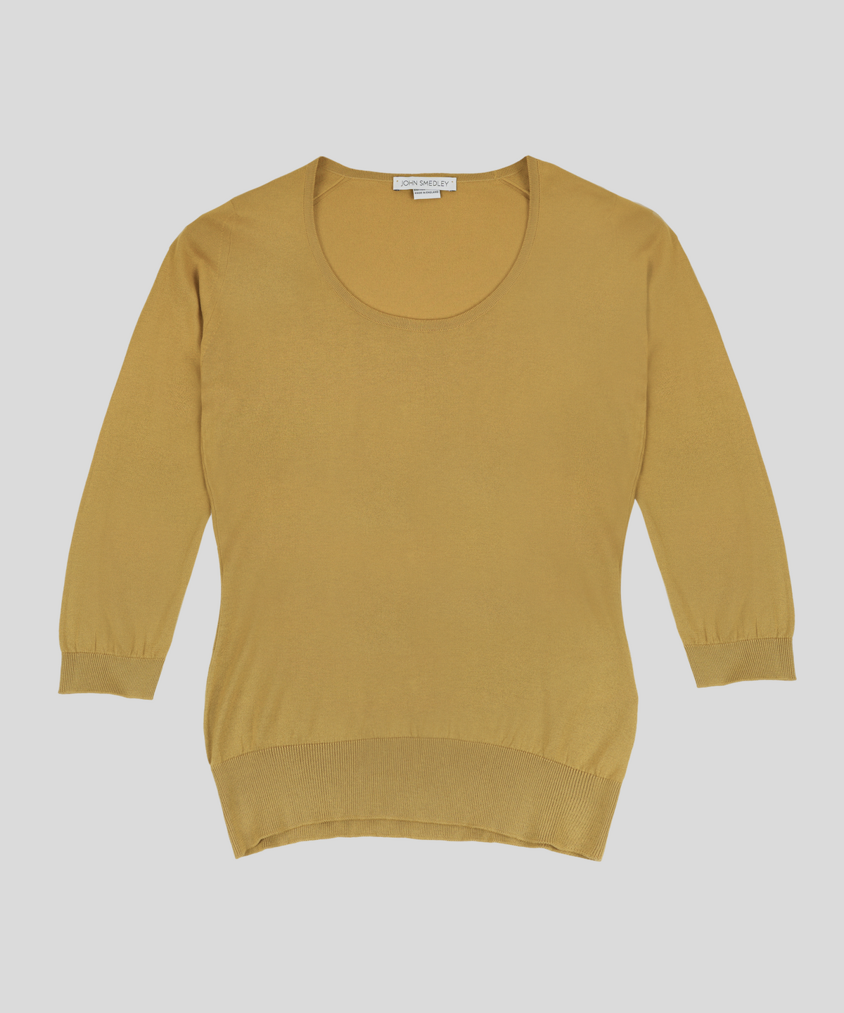 존 스메들리(JOHN SMEDLEY) ISLAND Classic Round-Neck 3/4 Sleeveless Sea Island Cotton Knit Heritage 6 Colors