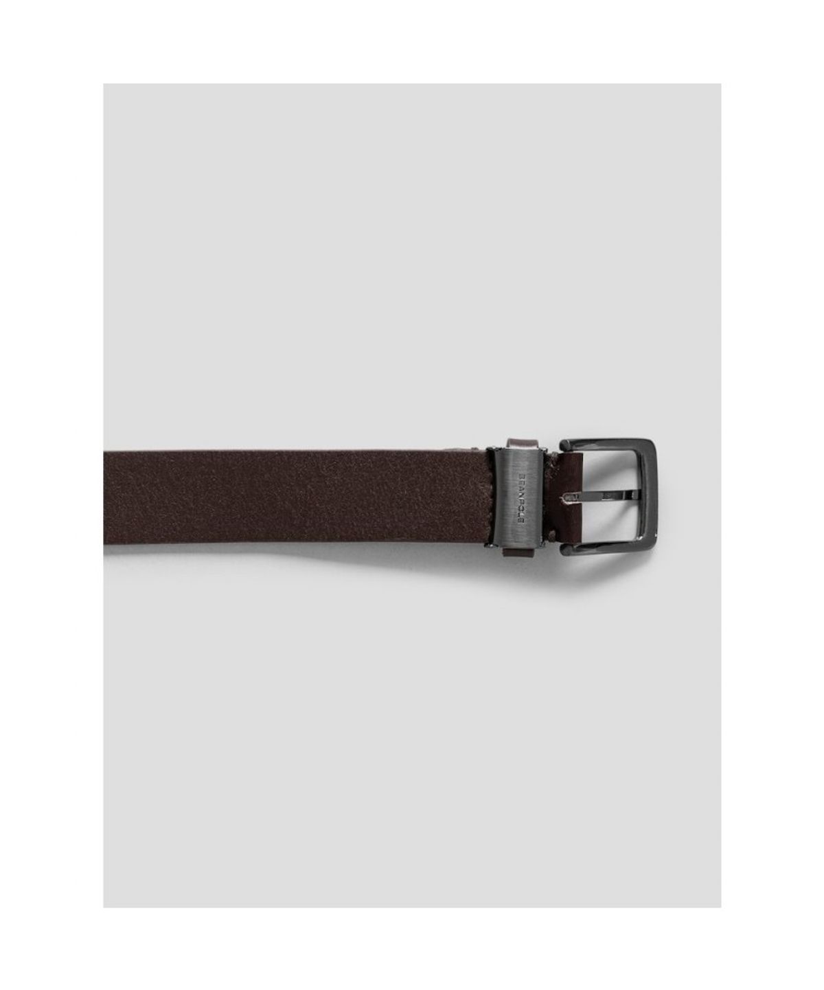 빈폴 액세서리(BEANPOLE ACCESSORY) 통가죽 캐주얼 버클 벨트  브라운