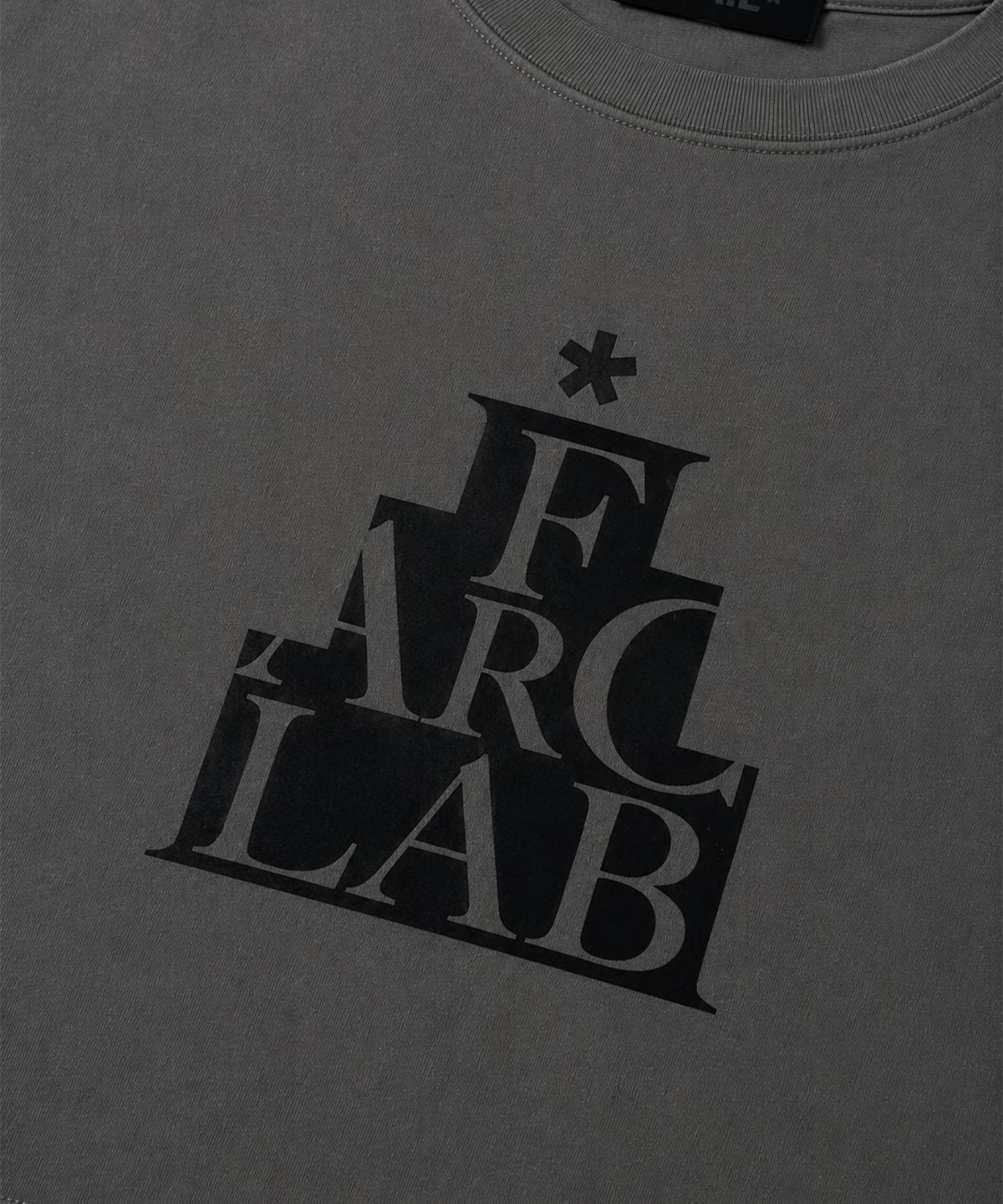 프론트아카이브랩(FRONT ARCHIVE LAB) HIDDEN 오버핏 반팔 티셔츠 [차콜]