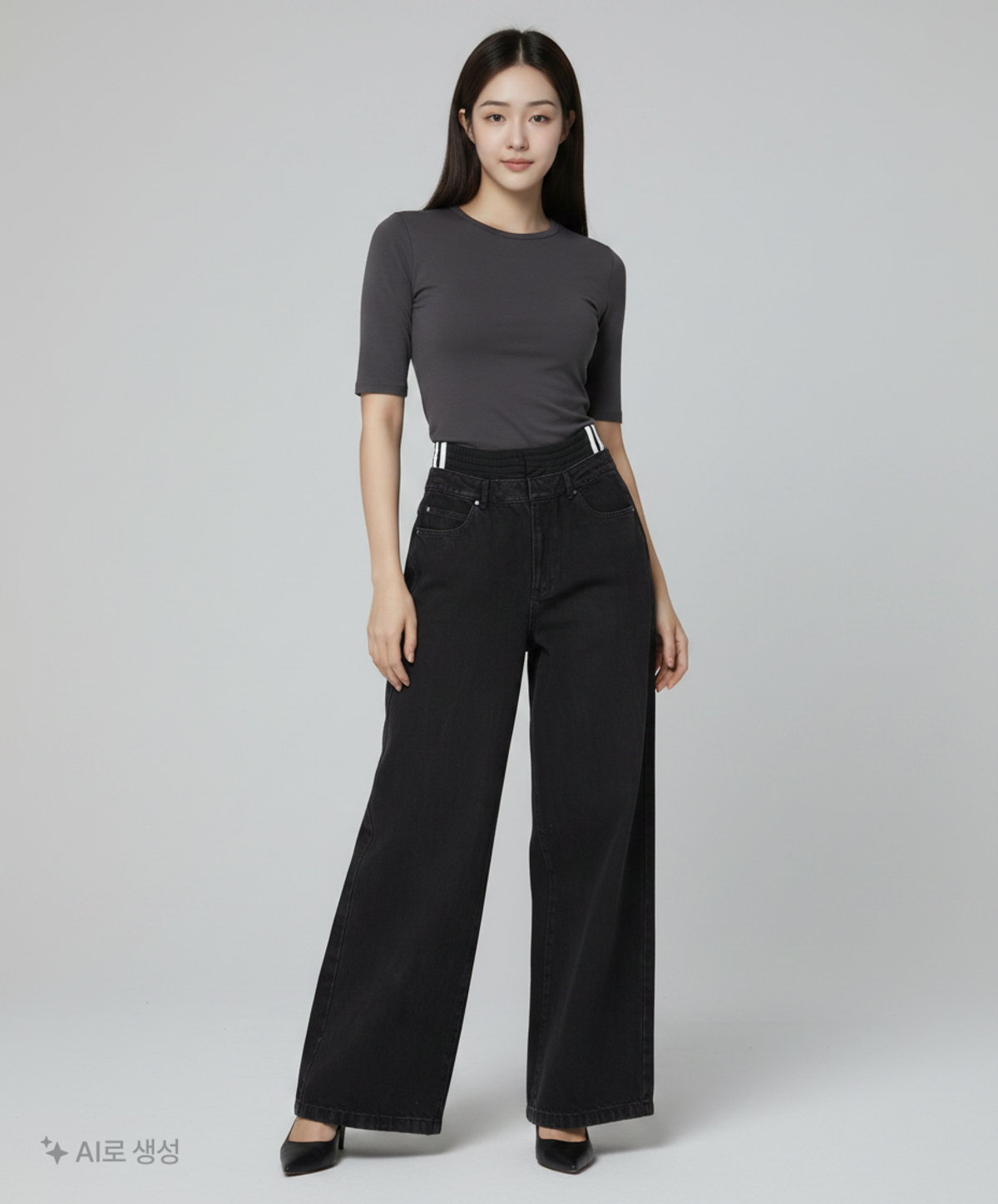 아디다스(ADIDAS) 복서 데님 팬츠 - 블랙 / IJ8348 28