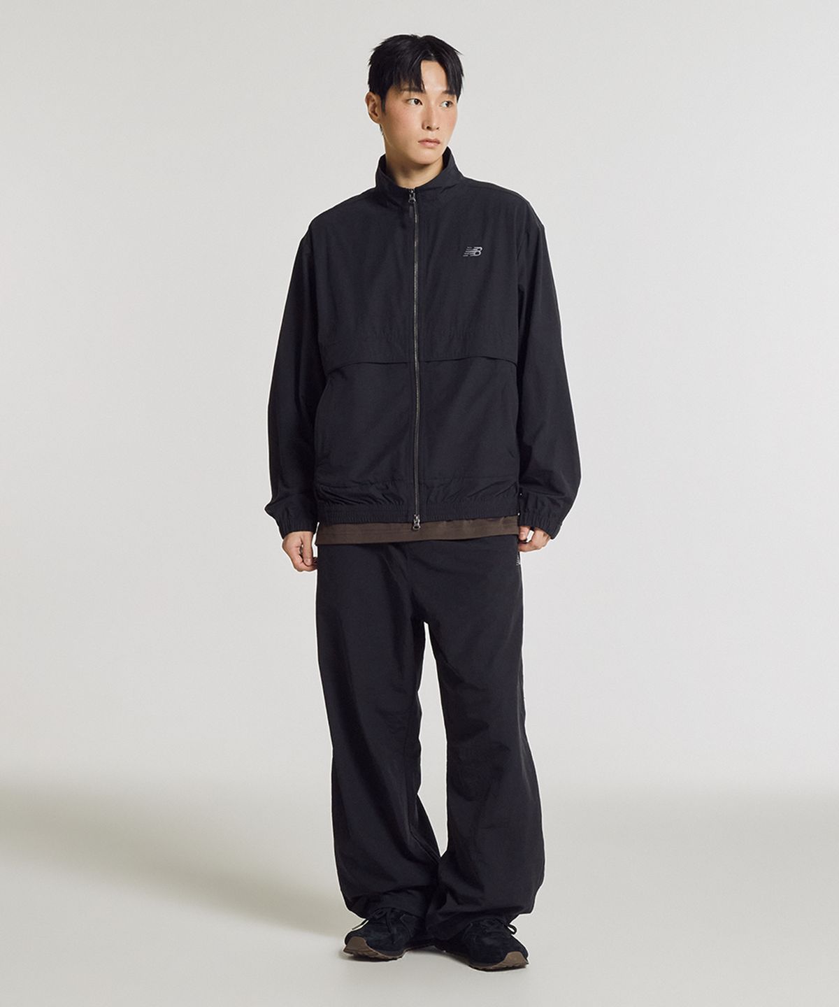 뉴발란스(NEW BALANCE) NBNTG31803 / UNI 에센셜 헤리티지 2WAY 우븐 와이드 팬츠 (BLACK)
