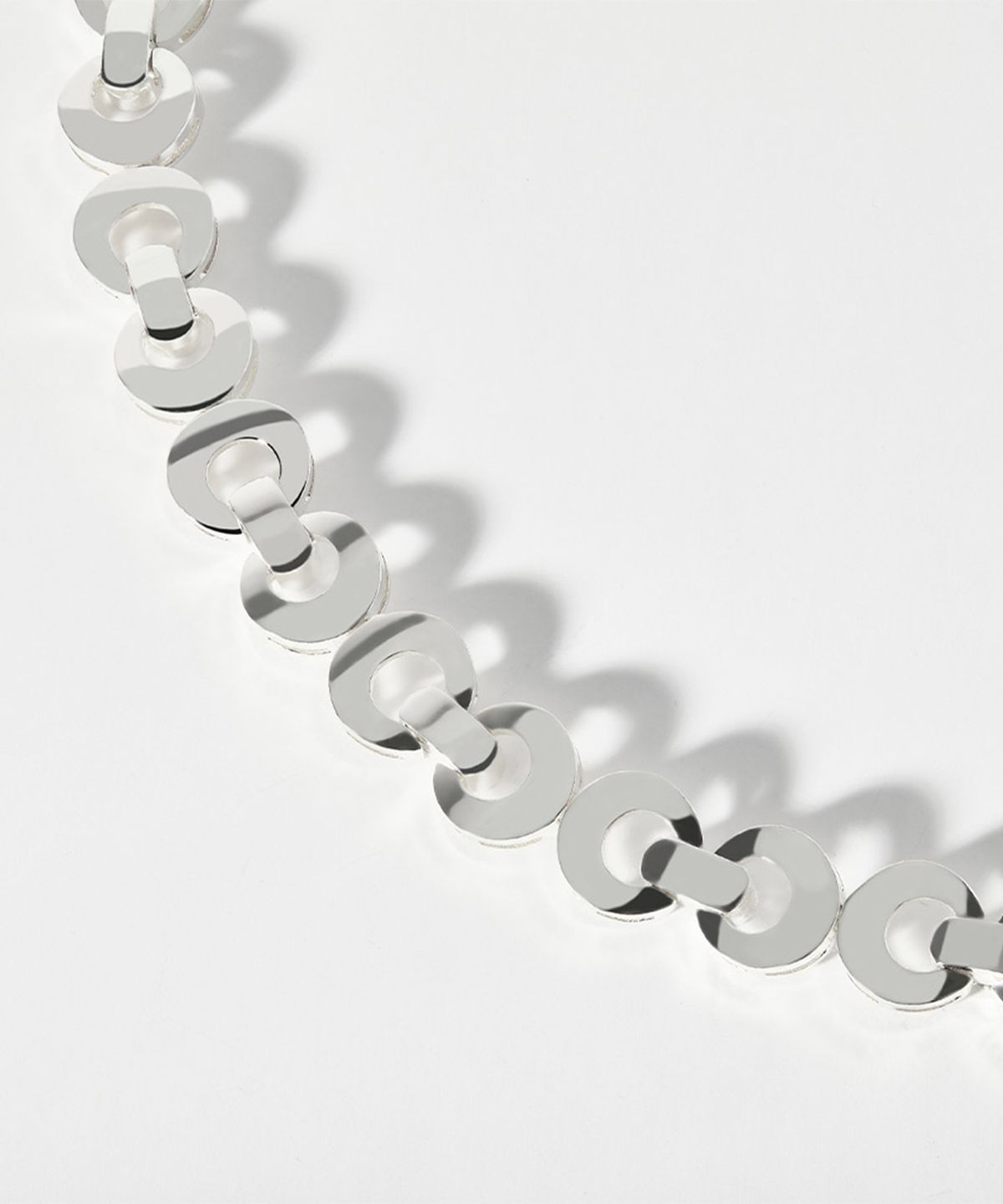 엘렌쥬얼리(HELENE JEWELRY) 실버 Silver 925 크레센트 서클 링크 은 팔찌