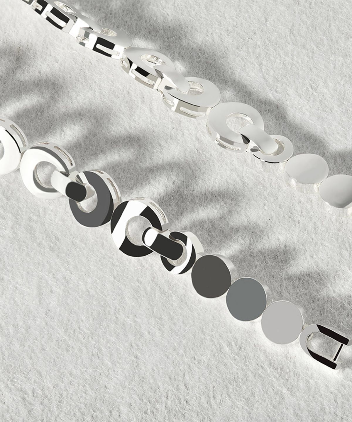 엘렌쥬얼리(HELENE JEWELRY) 실버 Silver 925 크레센트 서클 링크 은 팔찌