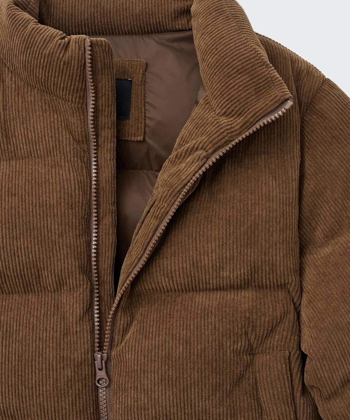 무신사 스탠다드 키즈(MUSINSA STANDARD KIDS) 데일리 푸퍼 코듀로이 숏 패딩 재킷 [바로크 브라운]