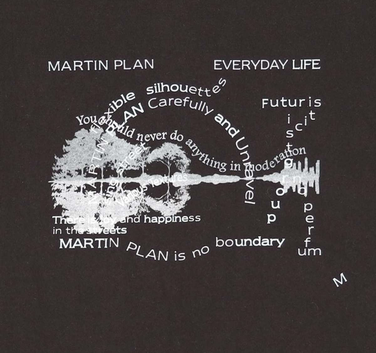 마틴플랜(MARTIN PLAN) Flexible Martin Half T  - BLACK M