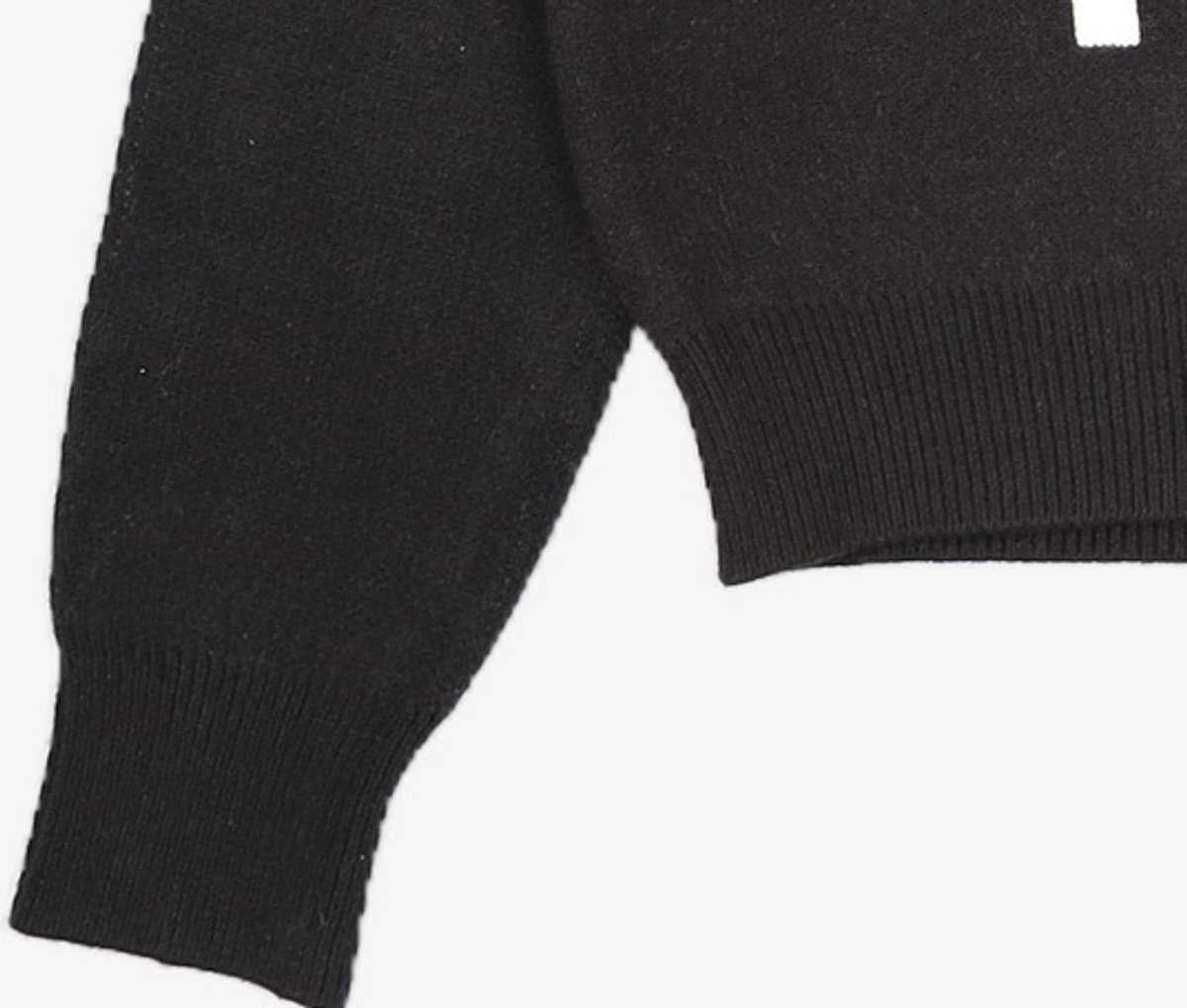 유희(YOUHEE) YOUHEE LETTERING PULLOVER KNIT BLACK FREE