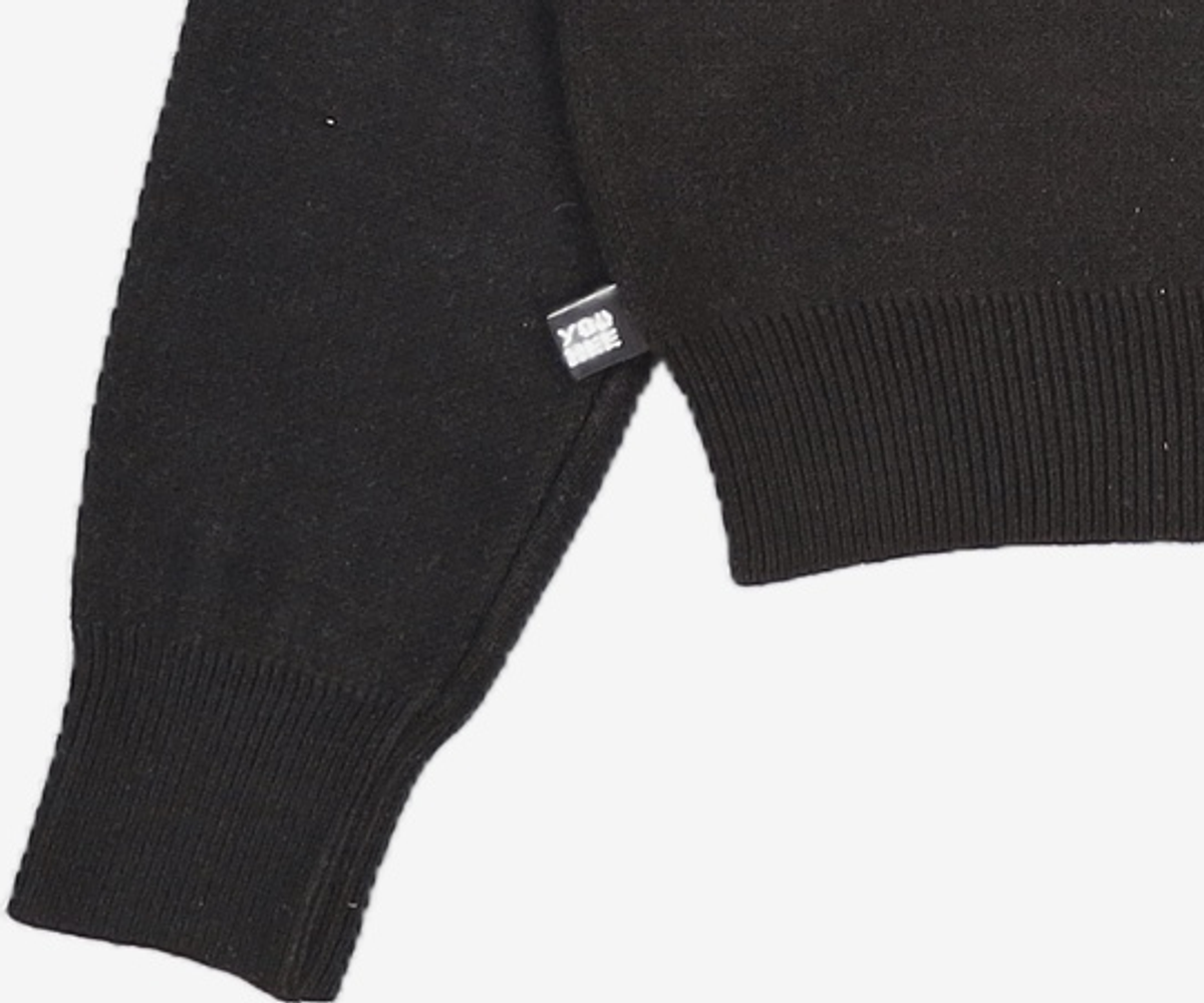 유희(YOUHEE) YOUHEE LETTERING PULLOVER KNIT BLACK FREE