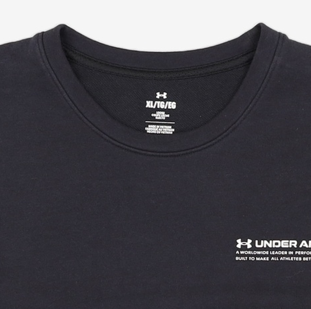 언더아머(UNDERARMOUR) 라이벌 테리 로고 크루 1373384-001 XL