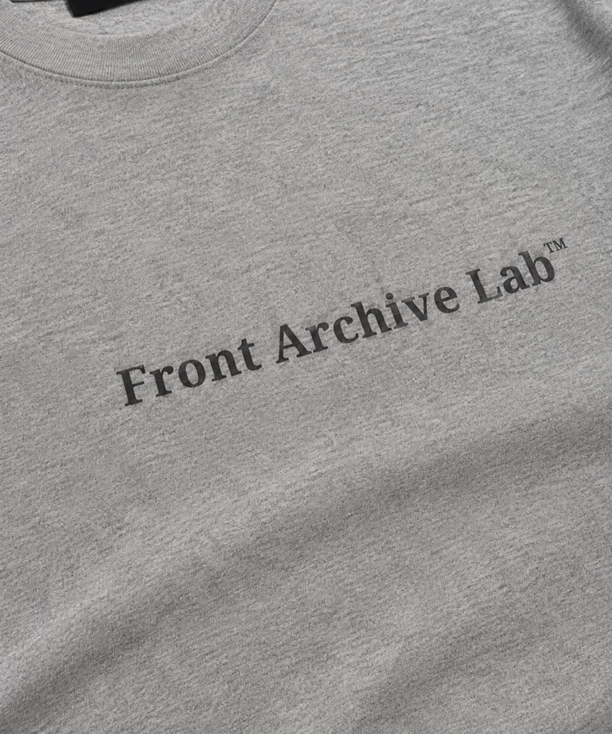 프론트아카이브랩(FRONT ARCHIVE LAB) SERIF 헤비웨이트 반팔 티셔츠 [멜란지그레이]