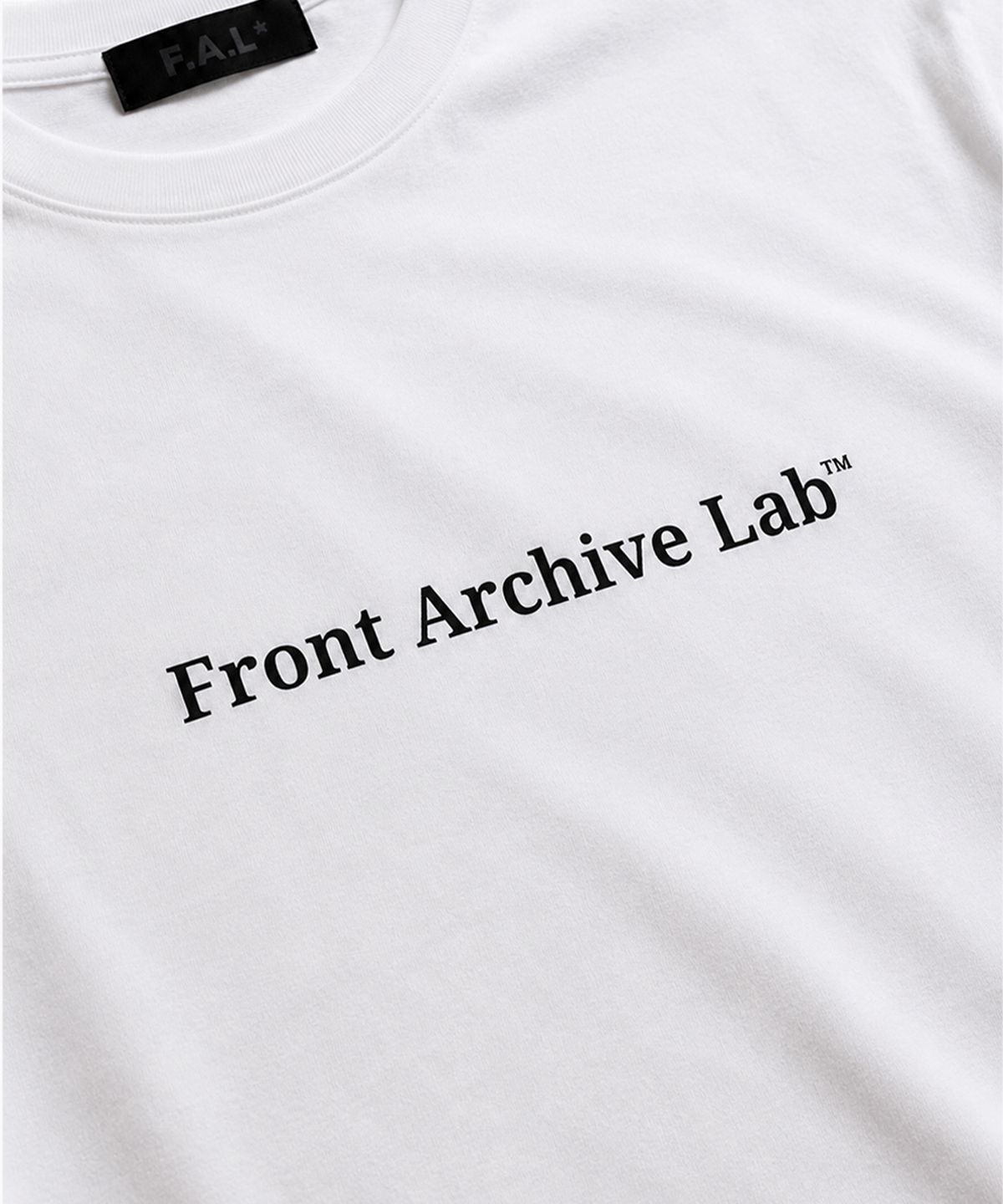 프론트아카이브랩(FRONT ARCHIVE LAB) SERIF 헤비웨이트 반팔 티셔츠 [화이트]