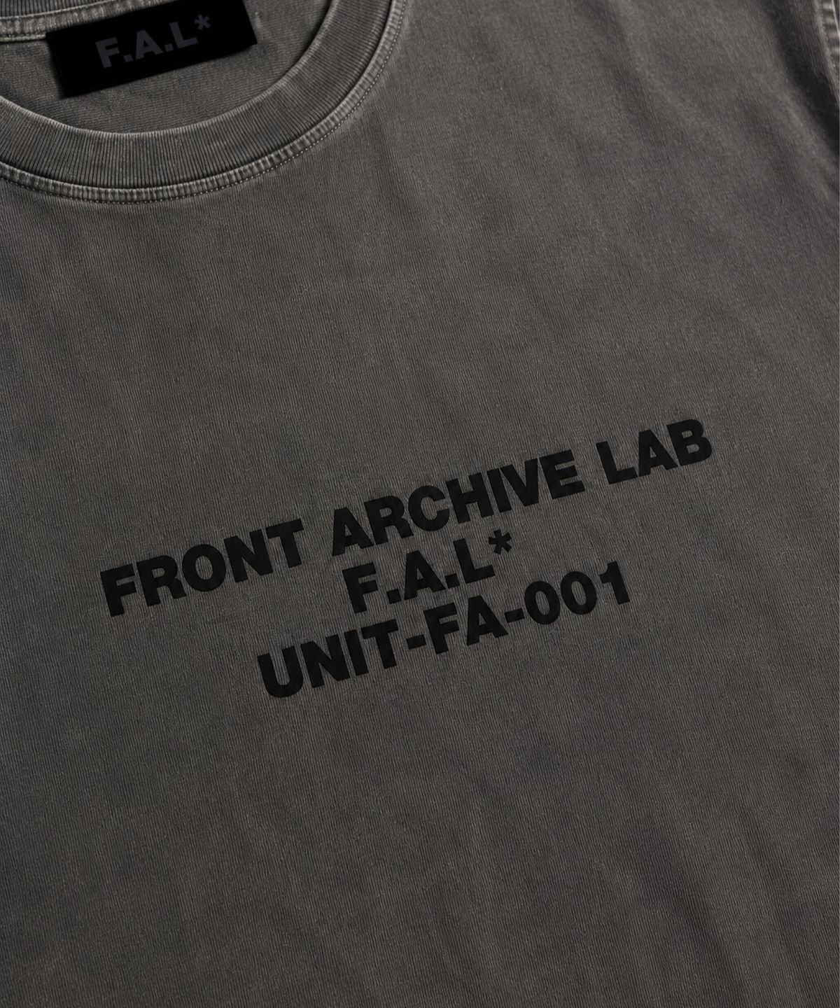 프론트아카이브랩(FRONT ARCHIVE LAB) UNIT 피그먼트 반팔 티셔츠 [그레이]