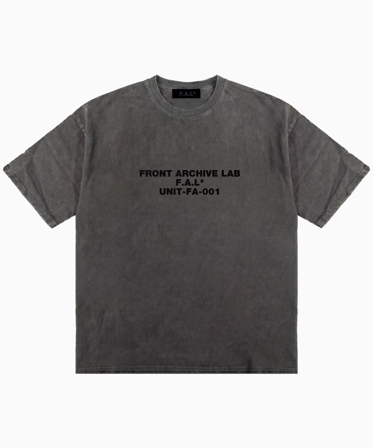 프론트아카이브랩(FRONT ARCHIVE LAB) UNIT 피그먼트 반팔 티셔츠 [그레이]