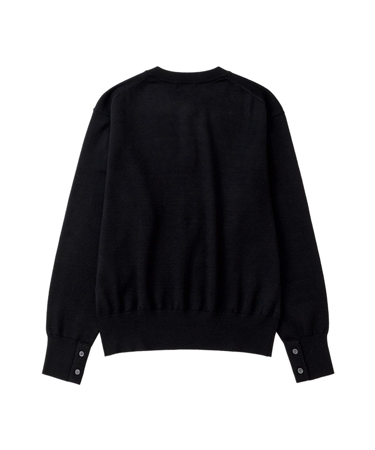 엑스오엑스(XOX) 에센셜 헨리넥 크롭 니트[BLACK]