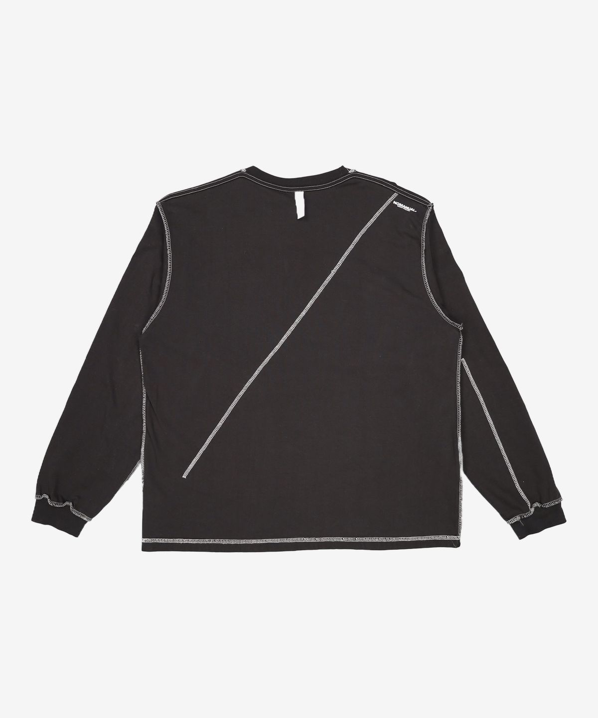 노매뉴얼(NOMANUAL) R.D LONG SLEEVE TEE - BLACK 100
