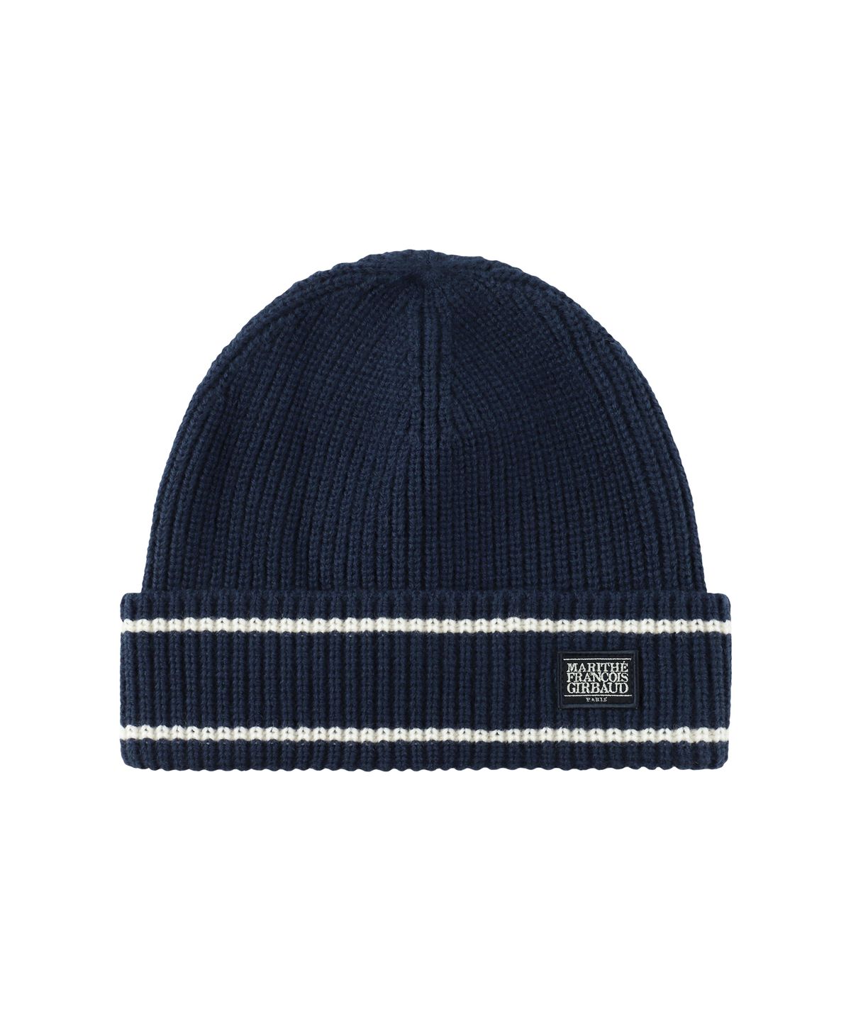 마리떼 프랑소와 저버(MARITHÉ + FRANҪOIS GIRBAUD) MICRO CLASSIC LOGO COLOR BLOCK BEANIE navy