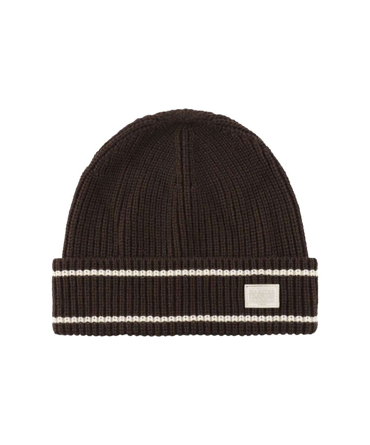 마리떼 프랑소와 저버(MARITHÉ + FRANҪOIS GIRBAUD) MICRO CLASSIC LOGO COLOR BLOCK BEANIE brown