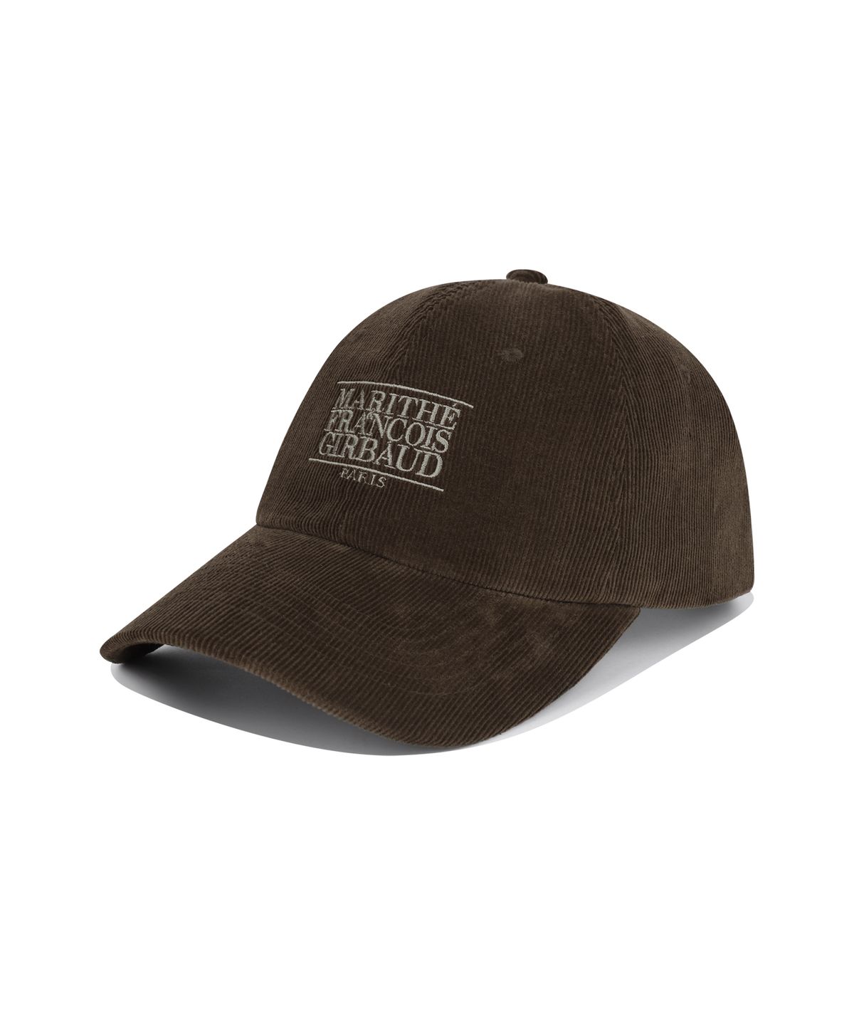 마리떼 프랑소와 저버(MARITHÉ + FRANҪOIS GIRBAUD) CORDUROY SMALL CLASSIC LOGO CAP brown