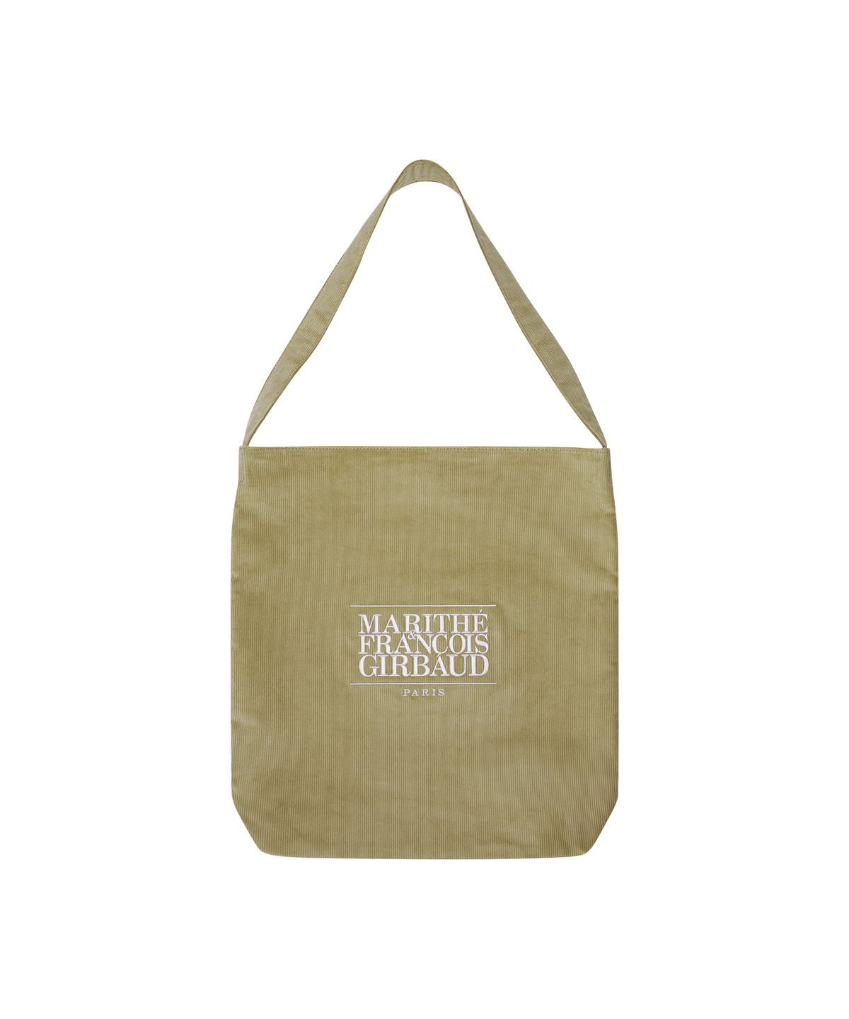 마리떼 프랑소와 저버(MARITHÉ + FRANҪOIS GIRBAUD) CLASSIC LOGO CORDUROY BAG beige