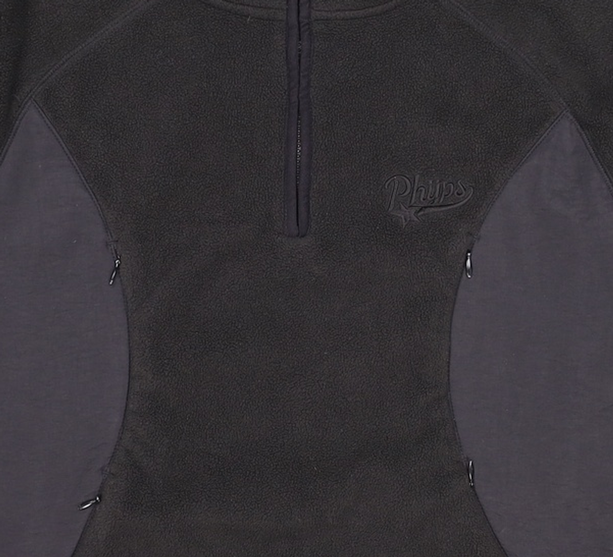 피지컬 디파트먼트(PHYSICAL DEPARTMENT) COLOR BLOCK FLEECE ANORAK BLACK M