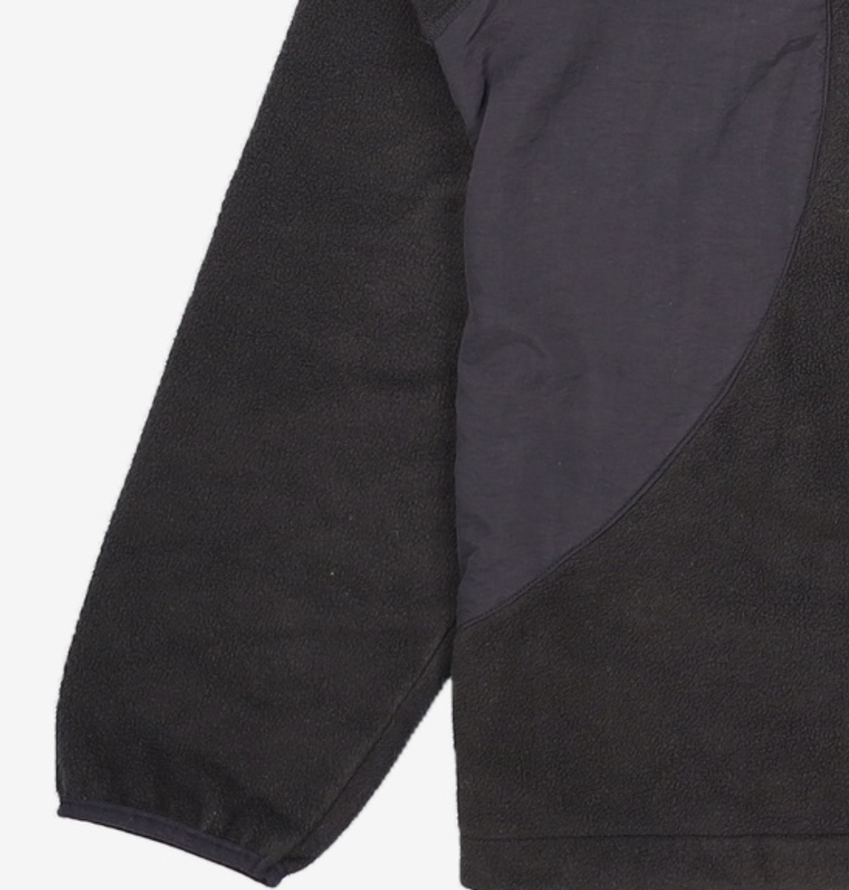 피지컬 디파트먼트(PHYSICAL DEPARTMENT) COLOR BLOCK FLEECE ANORAK BLACK M
