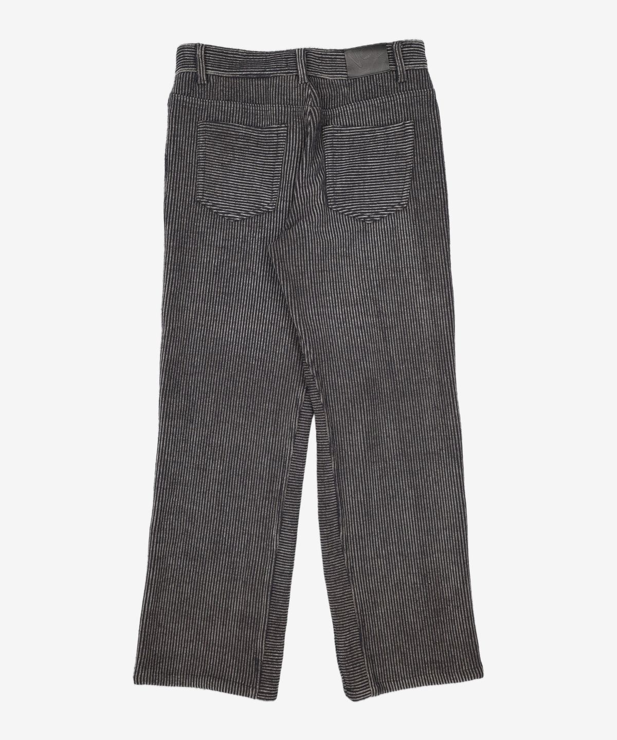 애드오프(ADDOFF) STRIPE FEATHER PANTS BLACK 50