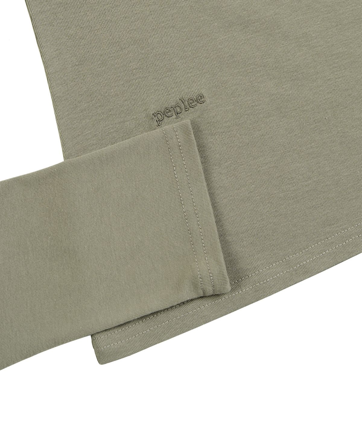 페플리(PEPLEE) Lace Layered Long Sleeve (Mint Grey)