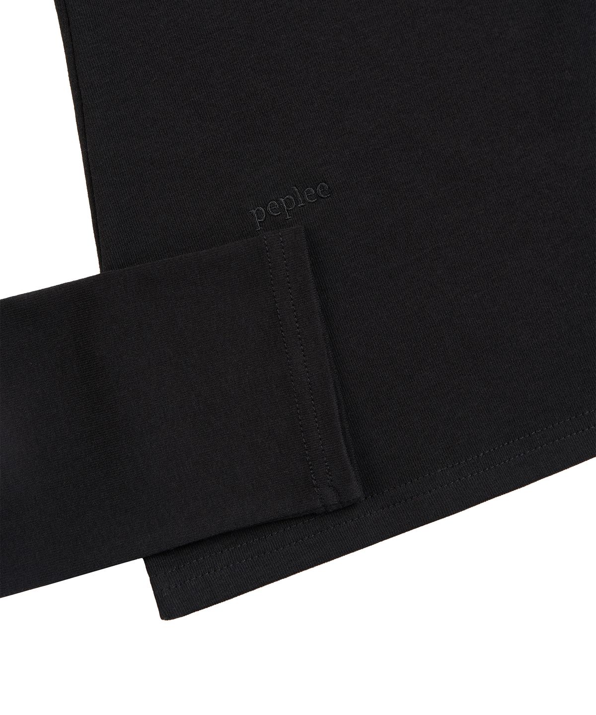 페플리(PEPLEE) Lace Layered Long Sleeve (Black)