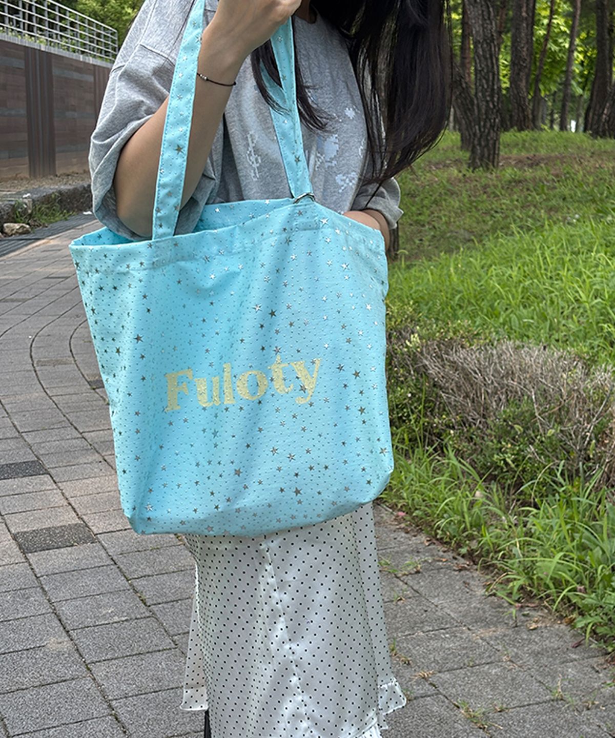 풀로티(FULOTY) Star vintage eco bag sky blue