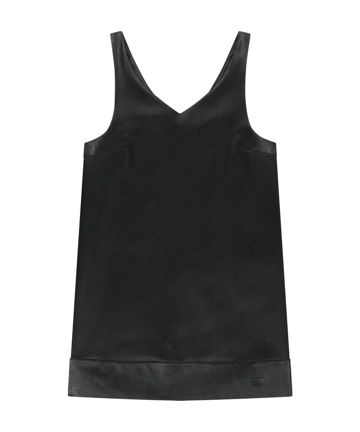 마리떼 프랑소와 저버(MARITHÉ + FRANҪOIS GIRBAUD) W FAUX LEATHER SLEEVELESS MINI DRESS black