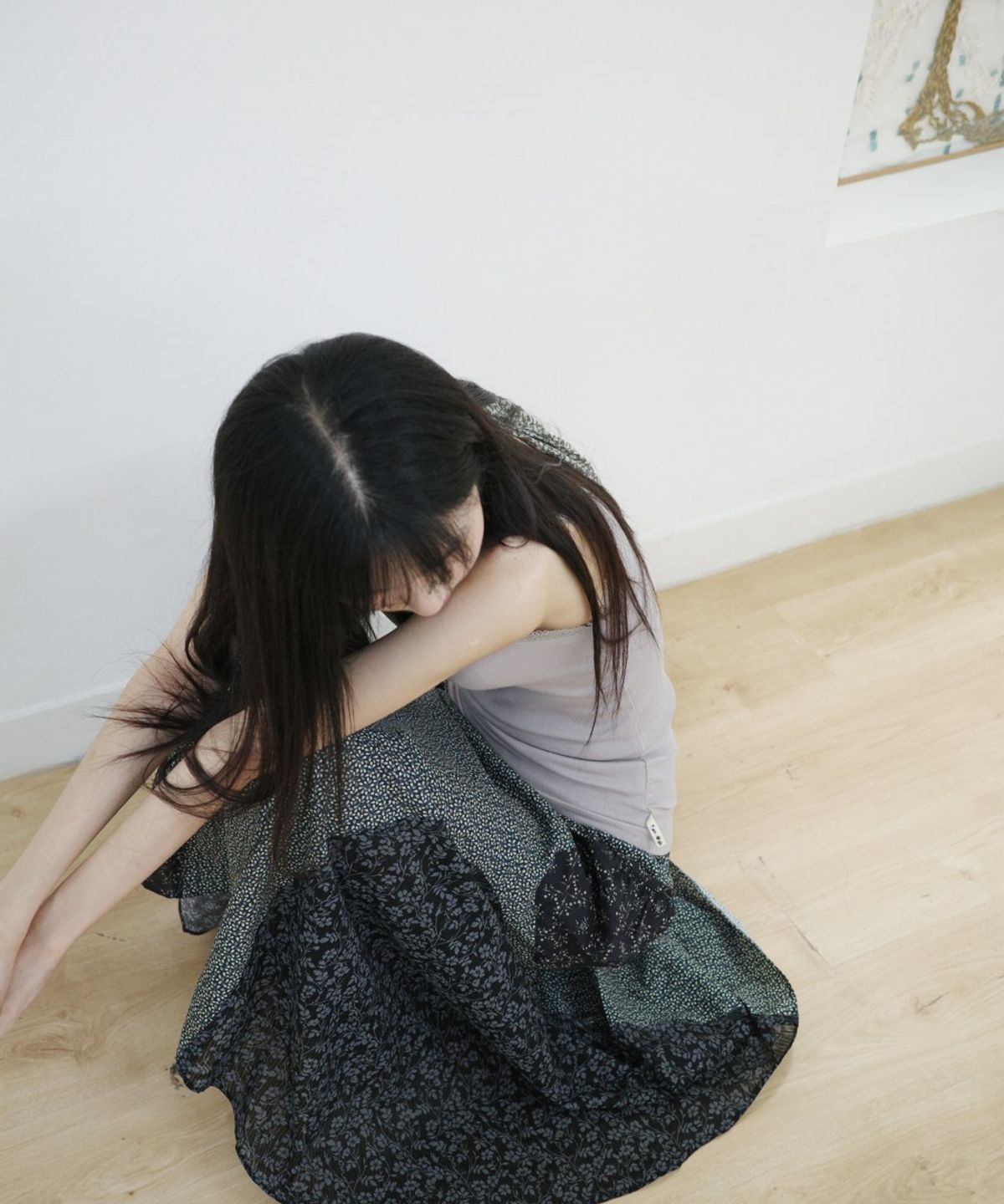 콜로신스(COLOCYNTH) Mantis Pocket Long Skirt Navy